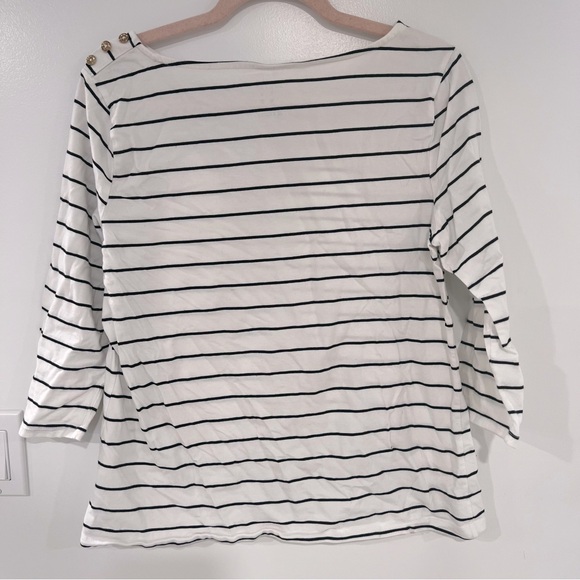 A New Day Striped Boat Neck Top Women’s Sz XL - Picture 2 of 8